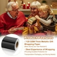 thumbnail image 3 of Uxcell Metallic Wrapping Paper, 12 Inch x 800 Inch(65.6Ft)Packing Paper Black, 3 of 6