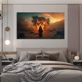 thumbnail image 4 of Christian Wall Art Jesus God Canvas Art Burning Bush Painting For Livingroom Decor Office Bedroom Decoration, 4 of 7