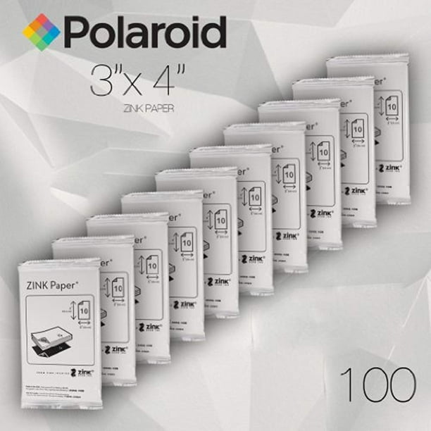Polaroid ZINK Media Papier photo 3 x 4 pouces pour appareil photo