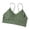 Green, variant on Women's Thread Tube Top Chest Pad Beautiful Strap Sling Bra Bras for Women Wireless Bra Seamless Bras Full Coverage Bra, Size M