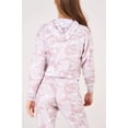 thumbnail image 2 of Onzie Crop Hoodie Beige Camo Medium/Large Long Sleeve Sweatshirt, 2 of 2