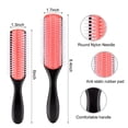 thumbnail image 4 of Peinador moldeador, 1 unidad, nylon, secador, peine definidor, cepillos, rizos, cuidado del cabello, 4 of 8