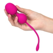 California Exotic Novelties Rechargeable 12-Function Silicone Dual Kegel Ball - Pink