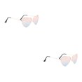 thumbnail image 1 of Minnieouse Gafas de sol de corazón Estilo vintage Protección ocular Gafas de seguridad Accesorios de festival Accesorios de mujer para viajar Rojo azul 2Conjunto, 1 of 6
