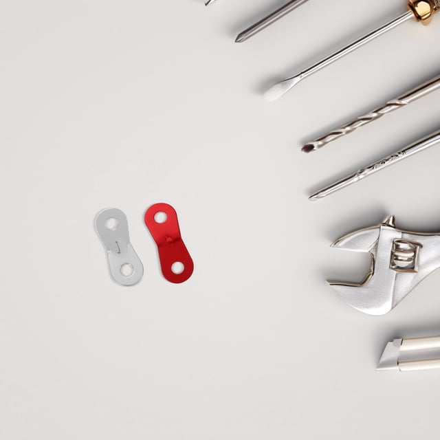 Phenofice Aluminum Guyline Wind Rope Buckle 20Pcs for Tent Accessories Secure Ropes in Red and Silver Colors