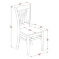 thumbnail image 2 of East West Furniture VAGR5-OAK-W Small Kitchen Dining Room Table & 4 Chairs, Oak, 2 of 5