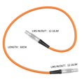 Locking 2Pin to 2Pin Power Cable with Orange Exterior for Camera Gear ...