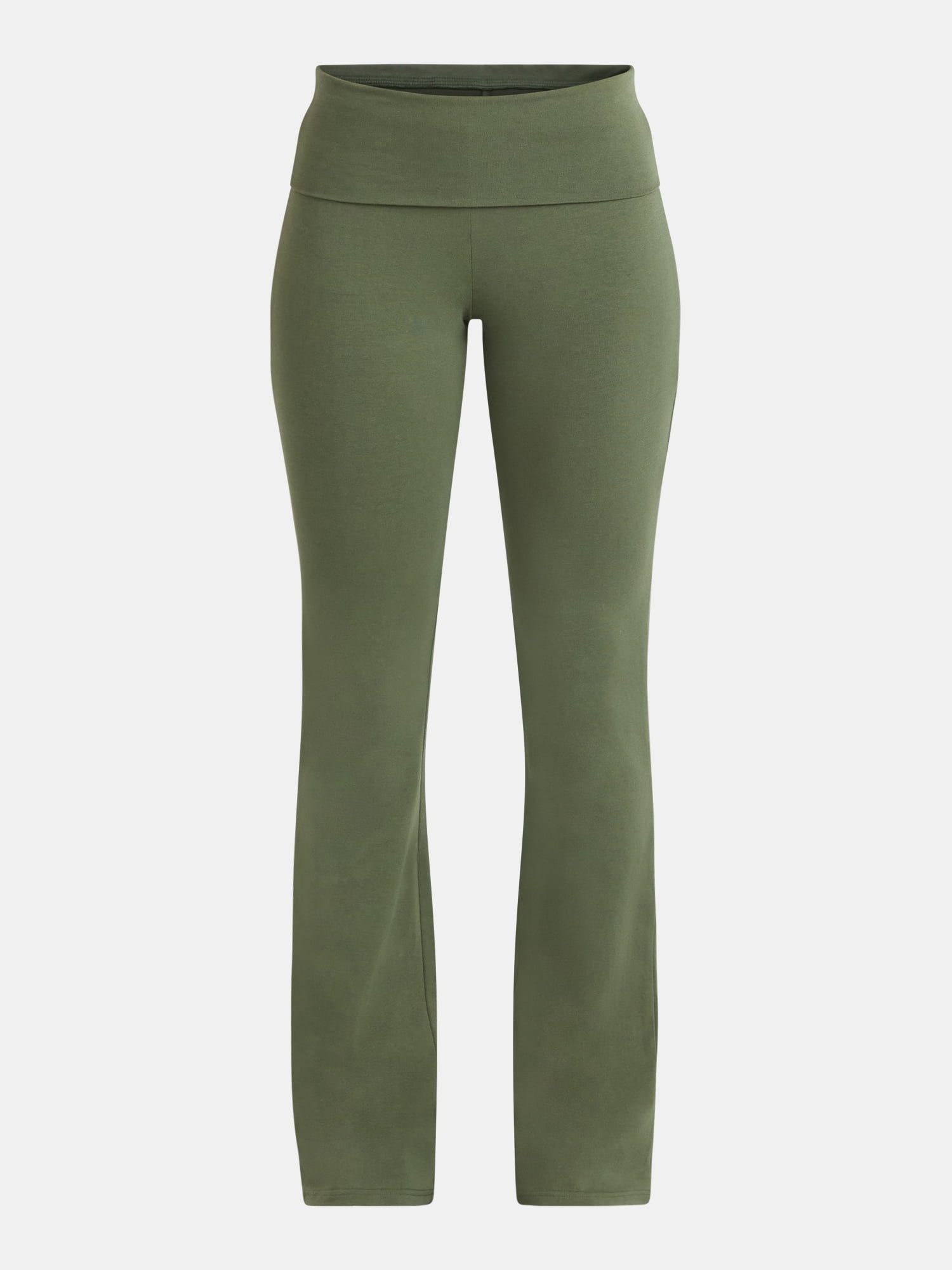 No Boundaries Flare Pants with Foldover Waistband, 32'' Inseam, Women's and Women's Plus XS-XXL
