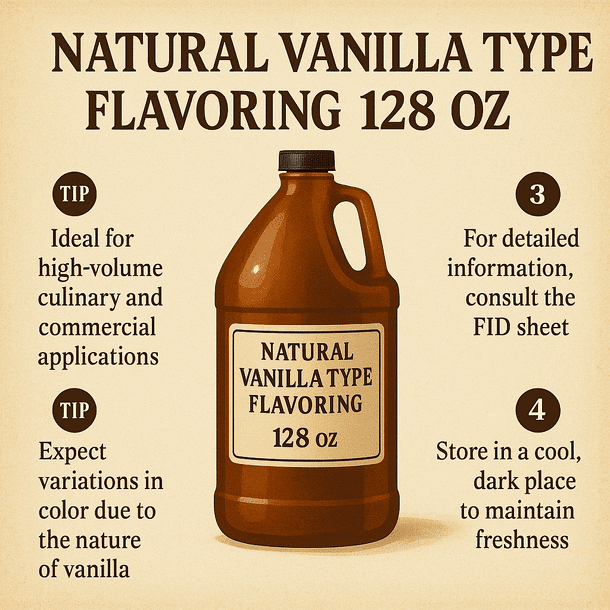 Brewers Best Natural Vanilla Type Flavoring 128 oz