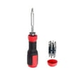 thumbnail image 1 of 13-in-1 Ratcheting Screwdriver Set Tool,Double-Ended Impact Bit Set,Precision Multi-bit Ratchet Screw Drivers, Flat Head/Cross Head/Torx/Hex/Square Repair Kit, Man Gifts Nut Driver, 1 of 8
