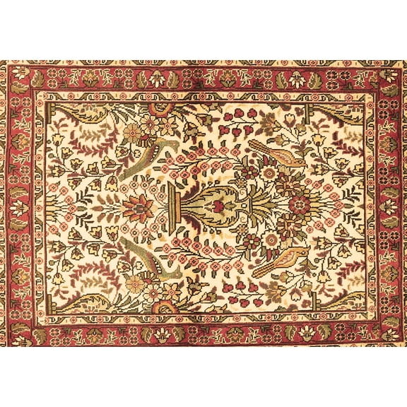 Ahgly Company Indoor Rectangle Persian Brown Traditional Area Rugs, 6' x 9'