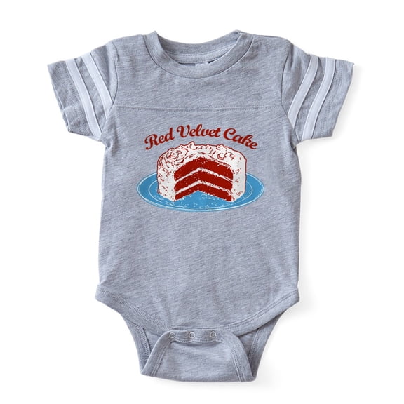 CafePress - Red Velvet Cake2 - Cute Infant Baby Football Bodysuit