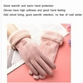 thumbnail image 3 of Winter Touchscreen Gloves for Women - Velvet-Lined Thickened Windproof Warm Cycling & Driving Gloves(Pink), 3 of 6