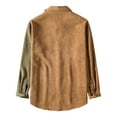 thumbnail image 3 of IROINNID Men's Shacket Turndown Lapel Long Sleeve Contrast Color Comfy Corduroy Fashion Multi-pocket Shirt Jacket, 3 of 5