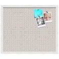 thumbnail image 2 of PinPix 24x20 Custom Cork Bulletin Board Light Brown Polka Dot Poster Board Has a Fabric Style Canvas Finish, Framed in Light Brown Polka Dot, by ArtToFrames (PinPix-502), 2 of 6