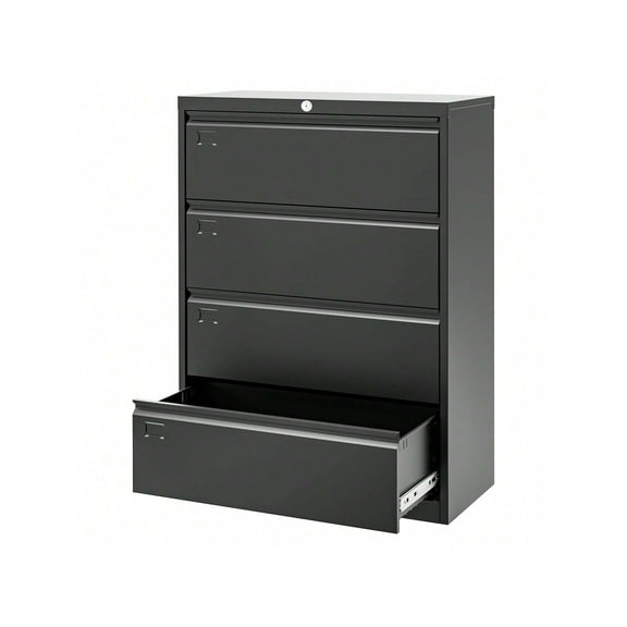 Studyset Mobile File Cabinet 52inch High 4 Drawer Metal Lateral Filing Cabinet File Cabinets,Lockable Storage,Organizes Hanging Files (Letter/Legal/F4/A4 Size),Metal Filing Cabinets