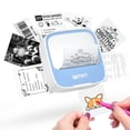 thumbnail image 1 of Impresora térmica iDPRT Mini impresora con papel adhesivo azul, 1 of 9
