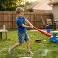 thumbnail image 2 of Blitzball Kids’ Red Plastic Bat & 2 Blue Balls Outdoor Baseball Play Set, 2 of 3