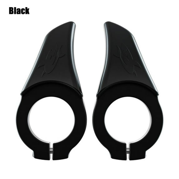 1 Pair 5 Colors Fit forRoad Bike Outdoor Bar Ends Small Auxiliary Handlebar Bicycle Handlebar End Bike Handle Thumb Rest Handle BLACK