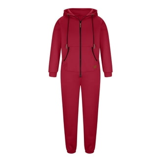 Qolati Men's Leisure Suit: Onesie Hooded Jumpsuit Romper, Zip-Up