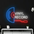 thumbnail image 4 of Handmadetneonsign Vinyl Record Neon Sign, Record Disc Wall Art Decor, Music Show Studio Wall Decor, 4 of 5