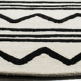 thumbnail image 2 of Safavieh  Handmade Kids Samra Wool Rug Ivory/Black 5'  x  5' 5' Round Indoor,Handmade Living Room,Kids Room,Entryway,Dining Room Black Round, 2 of 5