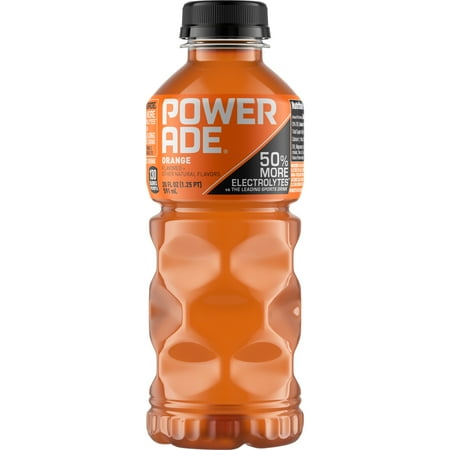 POWERADE Orange Electrolyte Sports Drink, 20 fl oz Bottle