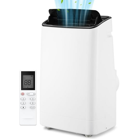 14,000 BTU Portable Air Conditioners, Quiet & Powerful Air Cooler Fan & Dehumidifier Portable AC Unit for Bedroom, Office, Boat, or Temporary Space