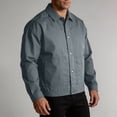 thumbnail image 5 of StSilkitty Men's Shirt Jacket Long Sleeve Collared Button down Shacket with Pockets Lightweight Casual Shirts, 5 of 8