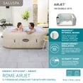 thumbnail image 3 of Bestway SaluSpa Rome 5-7 Person Inflatable Hot Tub, Square Energy-Efficient Spa, 79"x28", 3 of 13