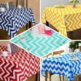 thumbnail image 3 of Efavormart 54" x 72" Gold 10 Mil Thick Chevron Waterproof Tablecloth PVC Rectangle Disposable Tablecloth, 3 of 8
