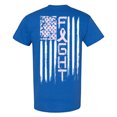 thumbnail image 1 of Awkward Styles Breast Cancer Awareness T-Shirt Fight Flag T Shirts for Men Back Print, 1 of 4