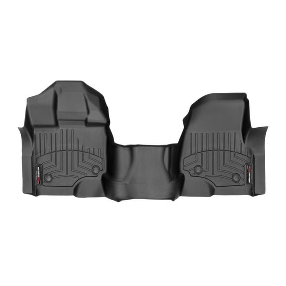 WeatherTech Custom Fit FloorLiners compatible with 2015-2020 Ford F-150 - 1st Row - Over The Hump, Black