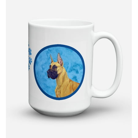 Great Dane Dishwasher Safe Microwavable Ceramic Coffee Mug 15 ounce