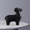 thumbnail image 2 of Estatua de oveja creativa, figurita de Animal moderna, artesanía para regalo Negro Medio, 2 of 5