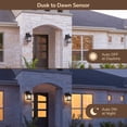 thumbnail image 5 of DEWENWILS Dusk to Dawn Outdoor Wall Light Lantern Sconce 12.4 in. Black, 5 of 8