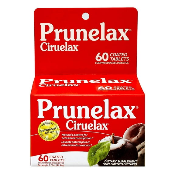 3 Pack Prunelax Ciruelax Natural Laxative Regular Tablets, 60 Count