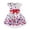 AB1 White, variant on Tisuna Red White And Blue Butterfly Dress For Girls Toddler Kids Ruffled Sleeve Belt Waist Dress 4Th Of July Patriotic Sundress White Size 3-4 Years