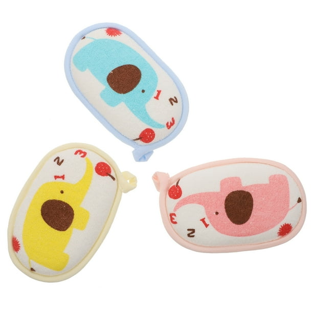 3 esponjas cómodas para baño de bebé, cepillos para ducha de bebé, herramientas para ducha de bebé