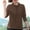 #190-Brown, variant on Woman's Reversible Fleece Blouse, Solid Color Long Sleeve Button-Down Collar, Thermal Insulating for Warmth and Comfort for Daily Casual and Office Wear