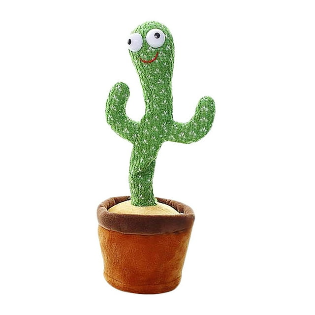 Juguete electrónico de peluche de cactus Shake Swing Doll Green Cactus Toy para Sunnimix juguetes de cactus