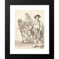 thumbnail image 2 of Paul Sandby 11x14 Black Modern Framed Museum Art Print Titled - London Cries; a Tinker and His Wife (ca. 1759), 2 of 5