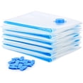 thumbnail image 1 of EcoNesxp 12 Vacuum Storage Bags for Clothes Duvet Bedding Transparent Reusable Vacuum Clothes Storage Bags Vacuum Compression Storage Bags Self Sealing Vacuum Bags Vacuum Storage Bags, 1 of 5