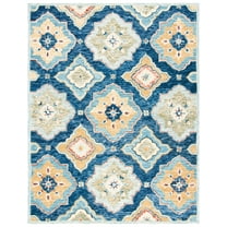SAFAVIEH Suzani Eveleen Abstract Area Rug, Navy/Green, 9' x 12'