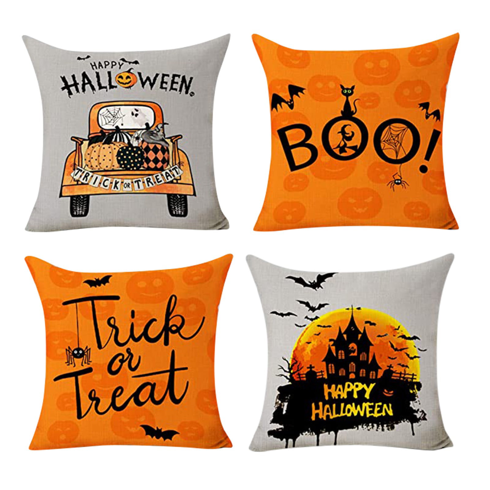 4pcs cushion covers black fairy flower girl decorative pillows for couch on sale