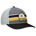thumbnail image 3 of Men's Top of the World Gray/Black Iowa Hawkeyes Aurora Trucker Adjustable Hat, 3 of 4