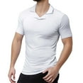 thumbnail image 1 of Camiseta Henley de estilo británico de color liso para hombre: camiseta deportiva informal de poliéster, 1 of 8