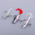thumbnail image 2 of Señuelo Suave De La Pesca De La Cabeza De La Plantilla De 3 Pedazos Con La Cola Rizada Y El Gancho Agudo Shad Sunnimix Señuelos de pesca Lead Jig Head, 2 of 8