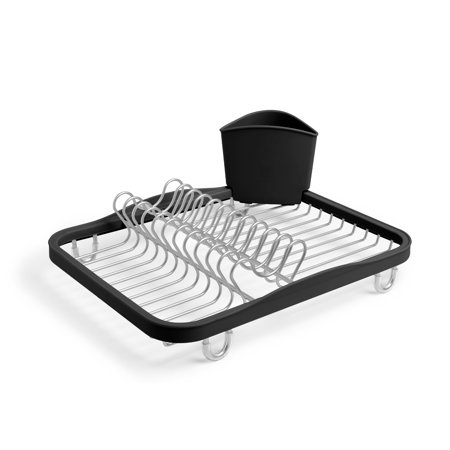 Bronze Dish Drying Rack Umbra Sinkin Dish Drying Rack with Removable Cutlery Holder, for Kitchen Sink or Countertop Use ()