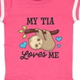 thumbnail image 4 of Inktastic My Tia Loves Me with Sloth and Hearts Boys or Girls Baby Bodysuit, 4 of 5